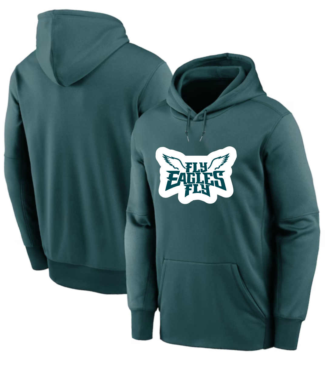 Men 2025 Philadelphia Eagles green hoodie style 2->philadelphia eagles->NFL Jersey
